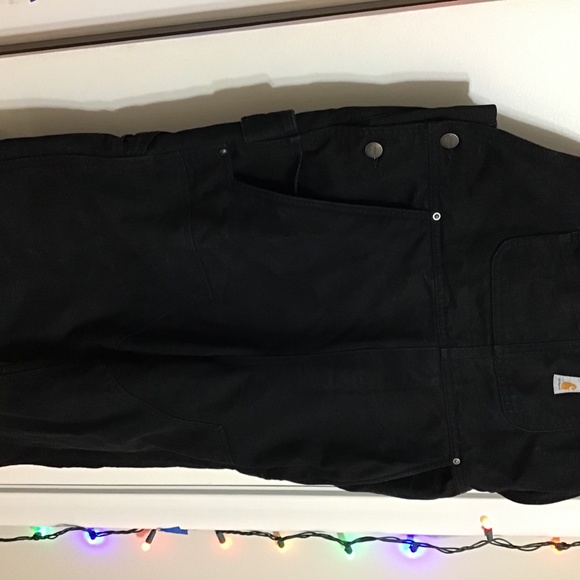 Carhartt Womens Quilt Lined Washed Duck Bib Overall - Picture 6 of 6